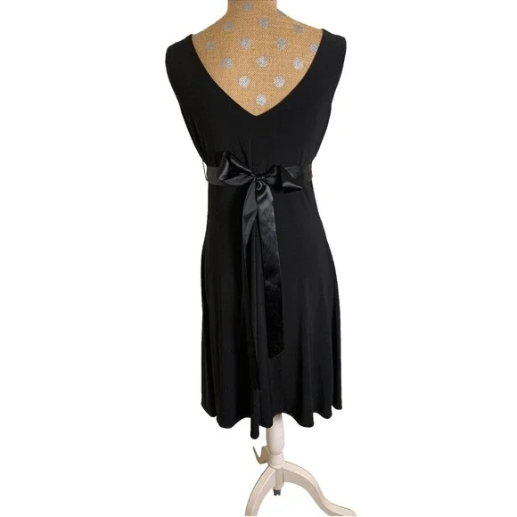 Scarlett Nite Vintage Y2K Dress Womens 8 Belt Babydoll Tie Whimsigoth Mcbling - Picture 9 of 16